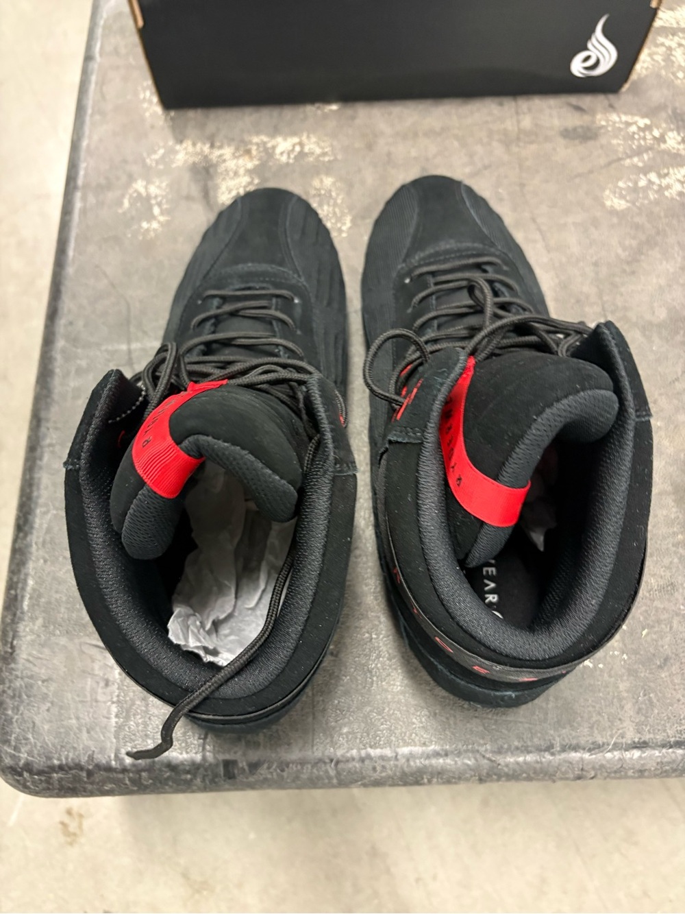 Ryderwear Men's Black High-Top Boxing Shoes